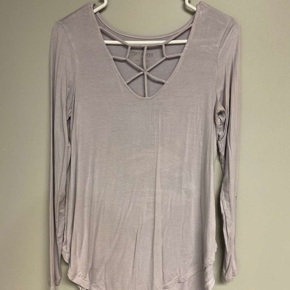 AEO Soft and Sexy Caged Long Sleeve